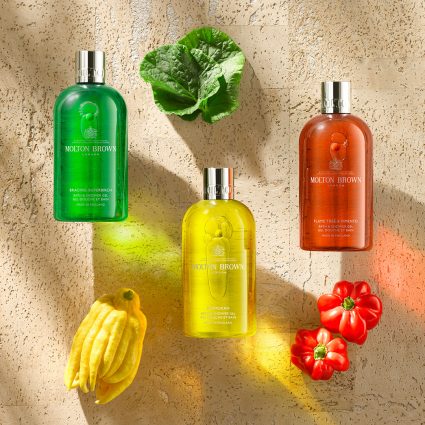 Molton Brown’s Woody & Fresh collection now in store